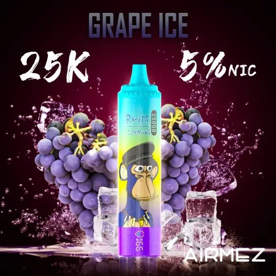Airmez Tornado 25000 Jednorazowy E-Papieros 2% – 25000 Puffs | Mesh Coil | Regulowany Przepływ Powietrza - obrazek 1